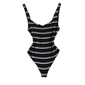 Free People Striped Bodysuit One